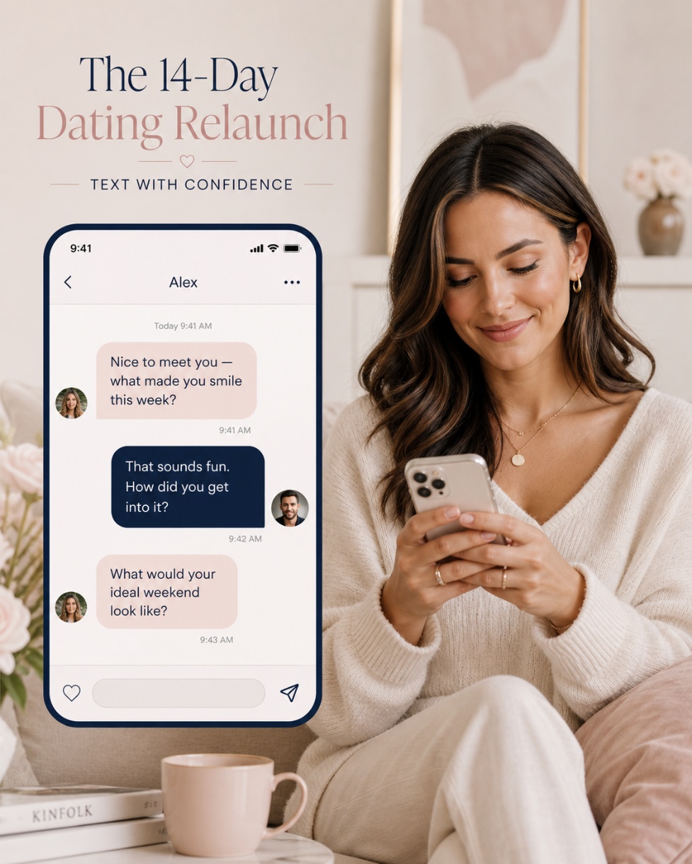 Text with confidence messaging examples on a phone